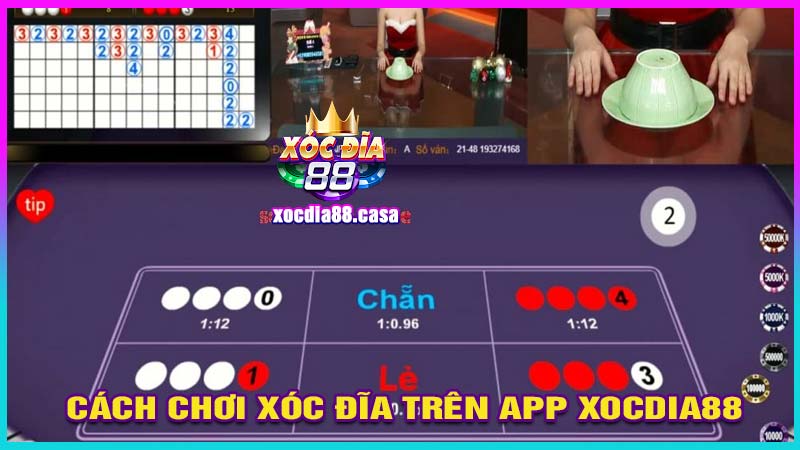 Cách chơi xóc đĩa trên app XOCDIA88